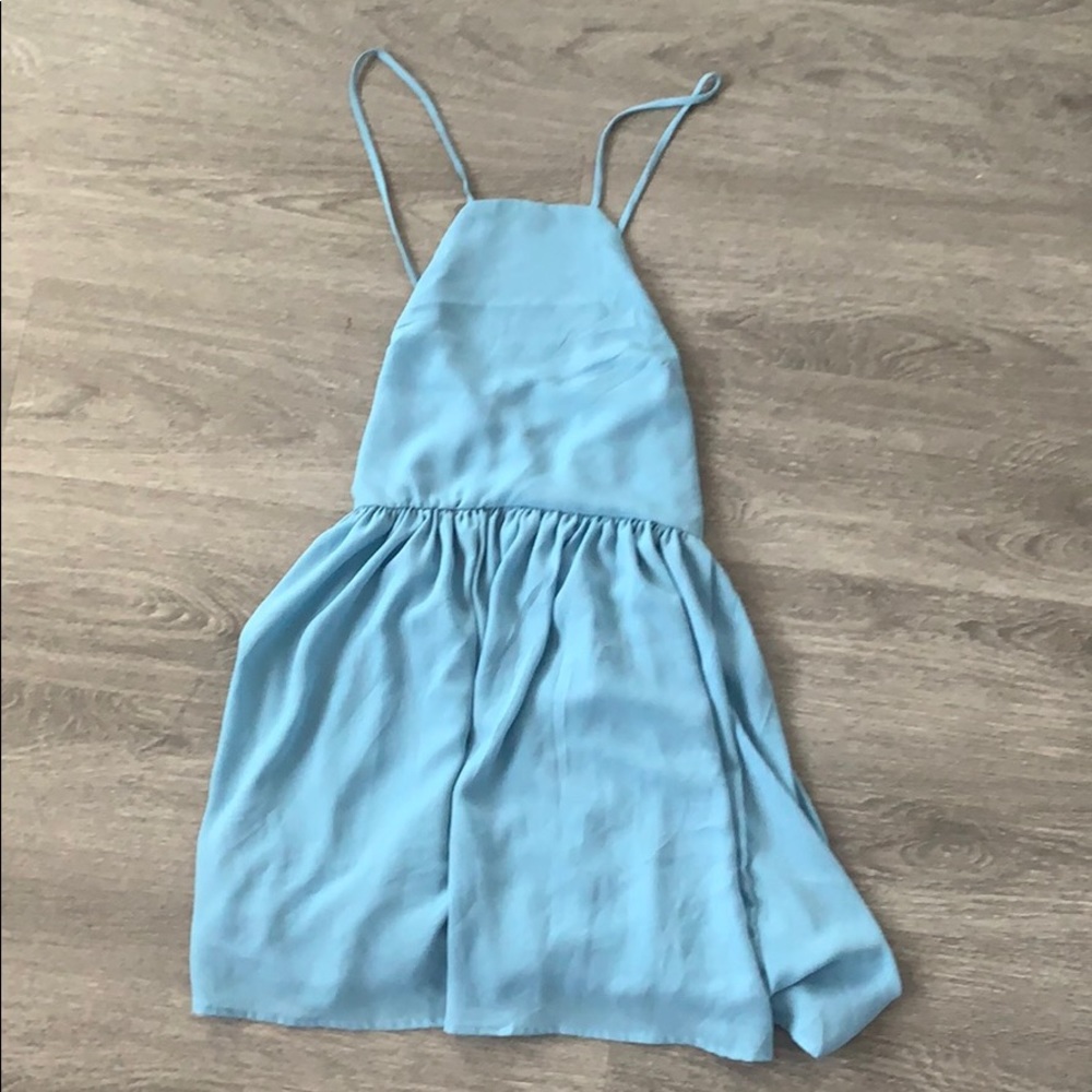 Baby blue dress
